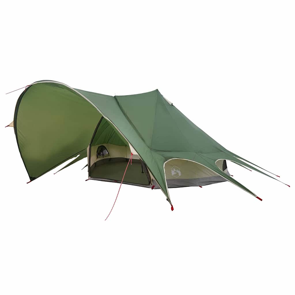 Tenda tipi Vidaxl con tetto verde e grigio 600 x 600 x 347 cm