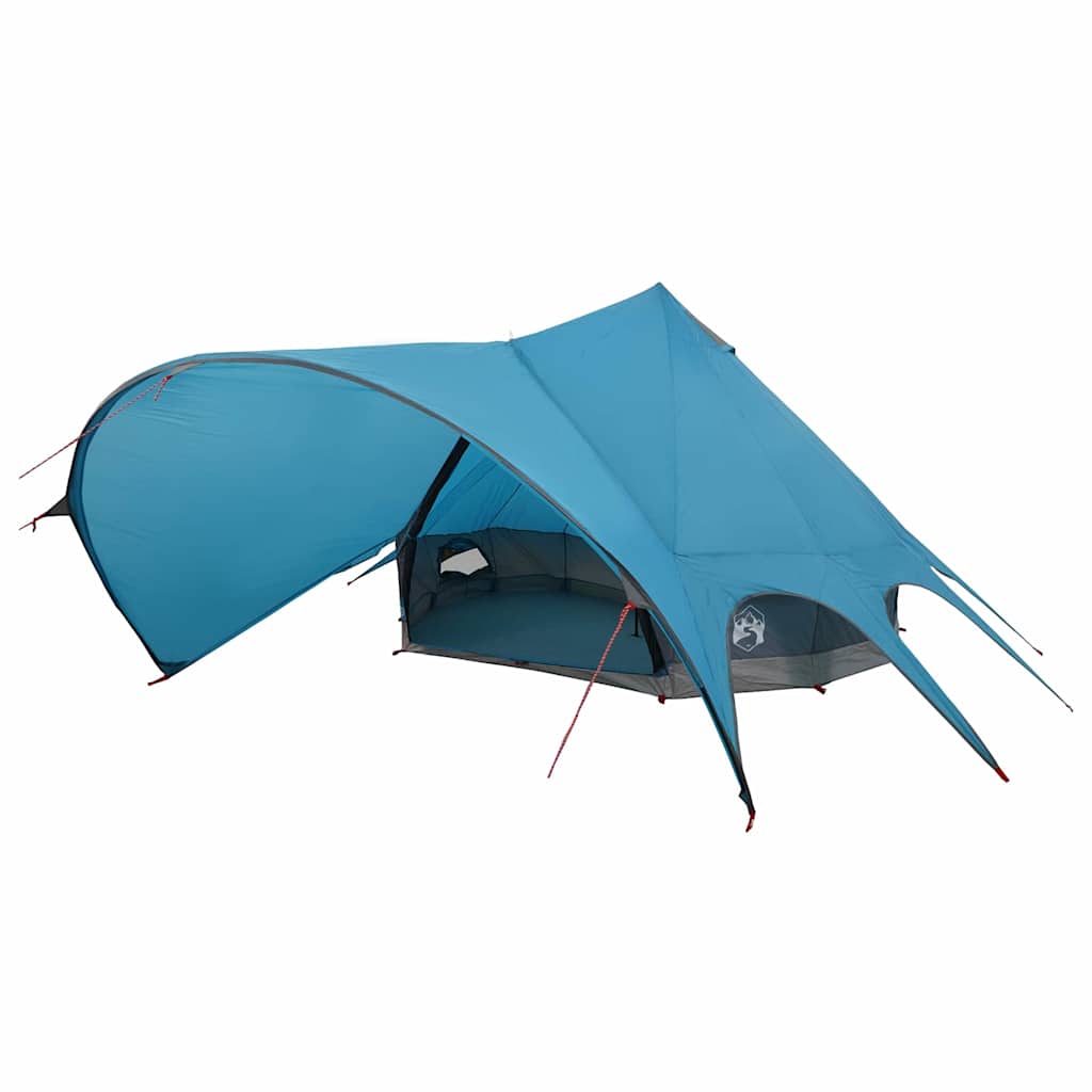 Tenda teepee Vidaxl con tetto blu e grigio 600 x 600 x 347 cm
