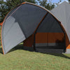 Tienda tipi Vidaxl con techo gris y naranja 600 x 600 x 347 cm