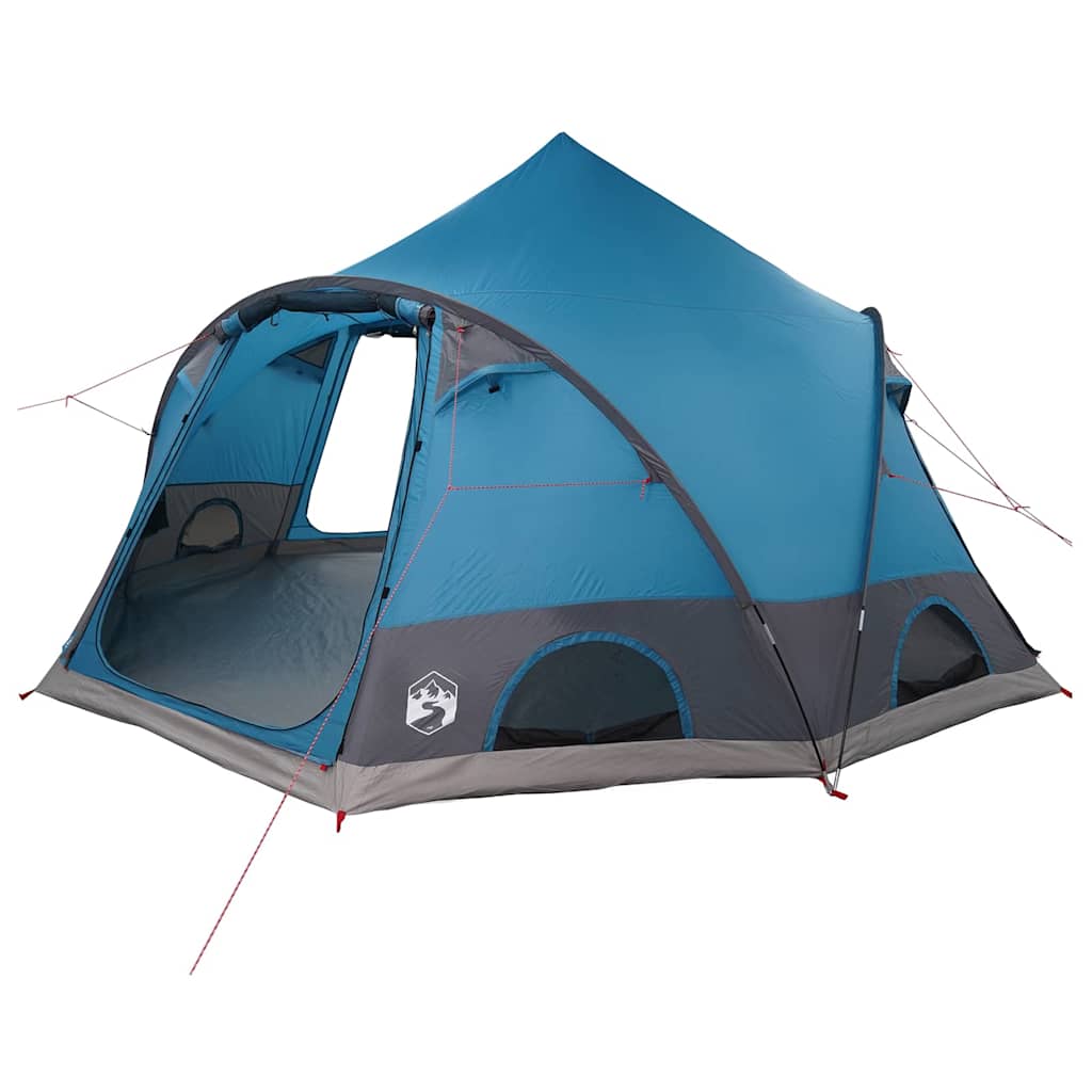 Tienda domo Vidaxx con techo y almacenamiento azul 505 x 450 x 248 cm