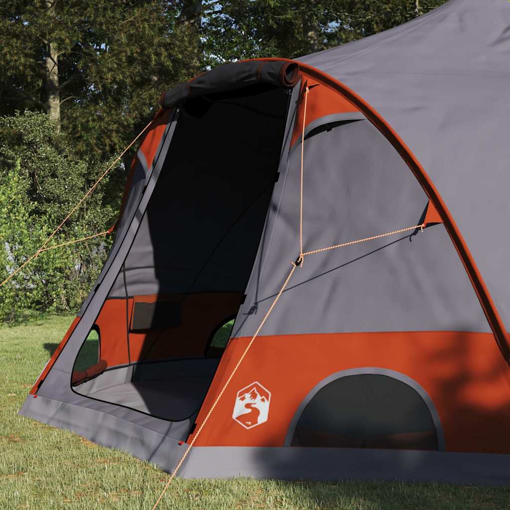 Vidaxl koepeltent met dak grijs en oranje 505 x 450 x 248 cm