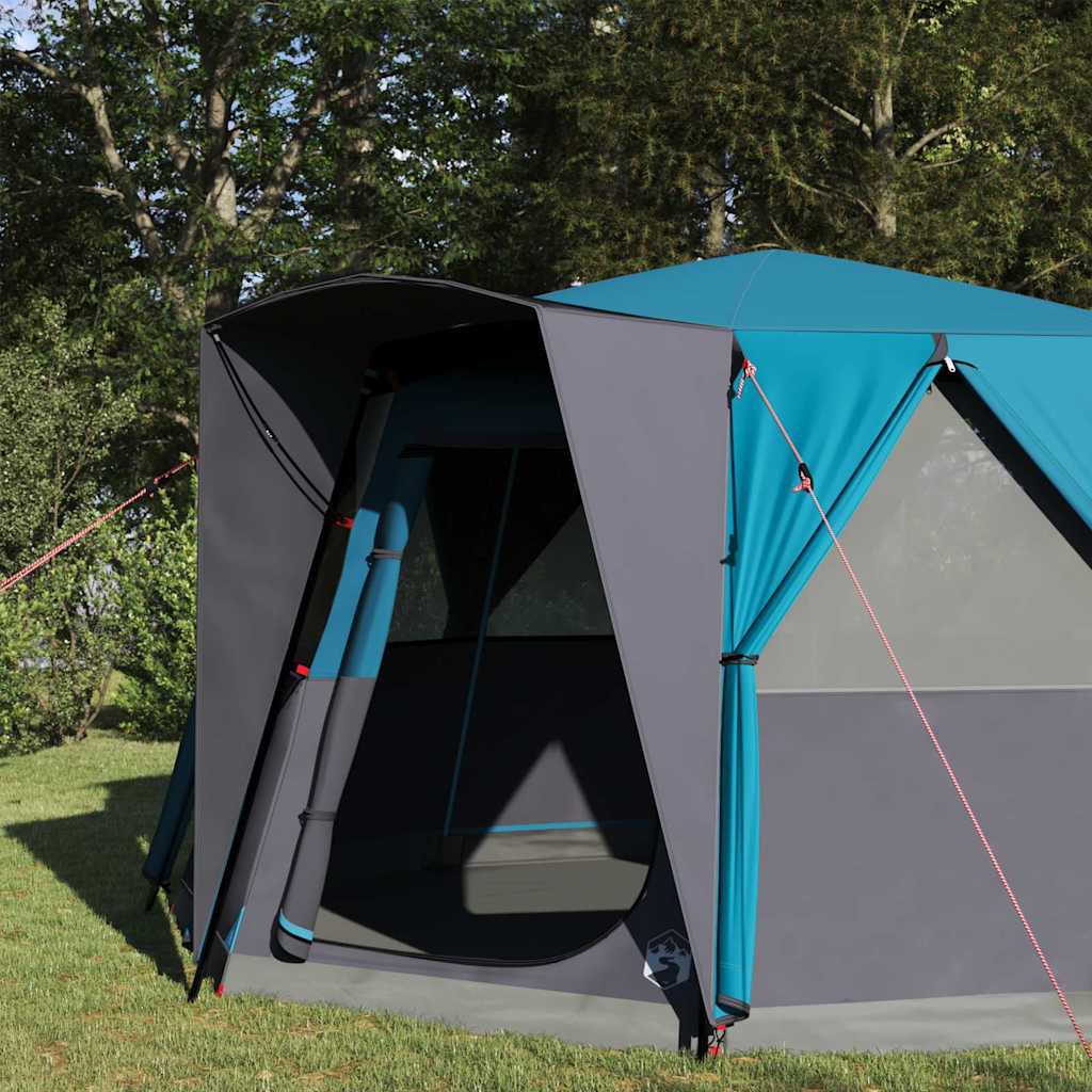 Tenda da casa Vidaxx con tetto con ripostiglio blu 425 x 396 x 222 cm