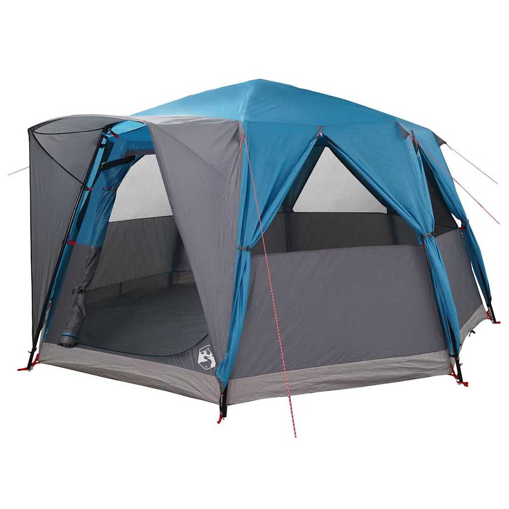 Tenda da casa Vidaxx con tetto con ripostiglio blu 425 x 396 x 222 cm