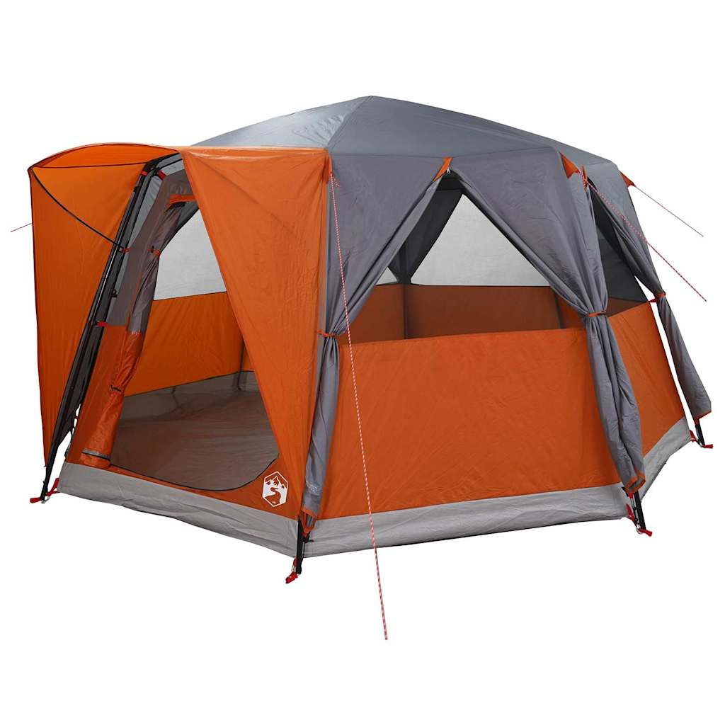 Tenda da casa Vidaxx con tetto grigio e arancione 425 x 396 x 222 cm