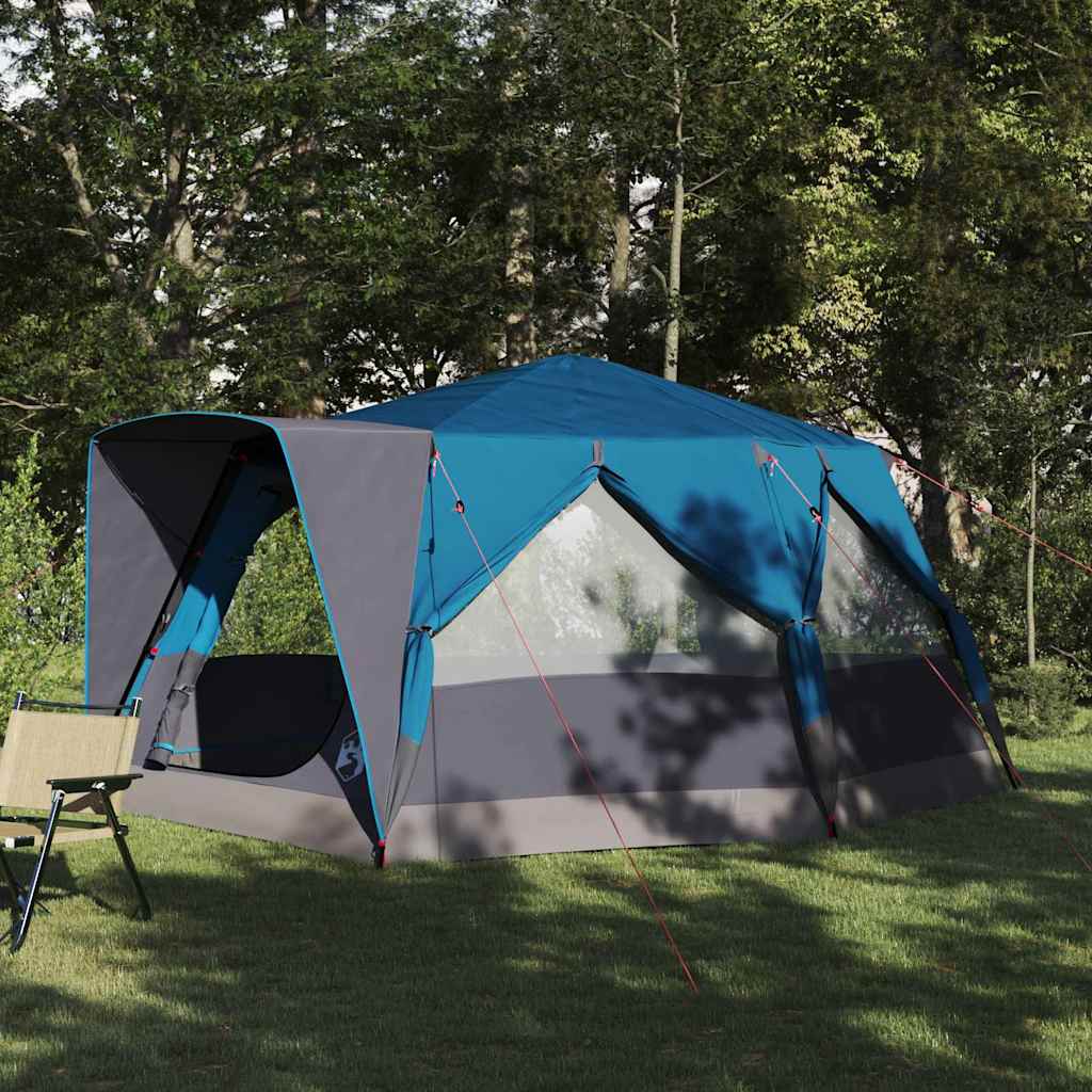 Vidaxx tienda de campaña con techo y almacenamiento azul 400 x 350 x 212 cm
