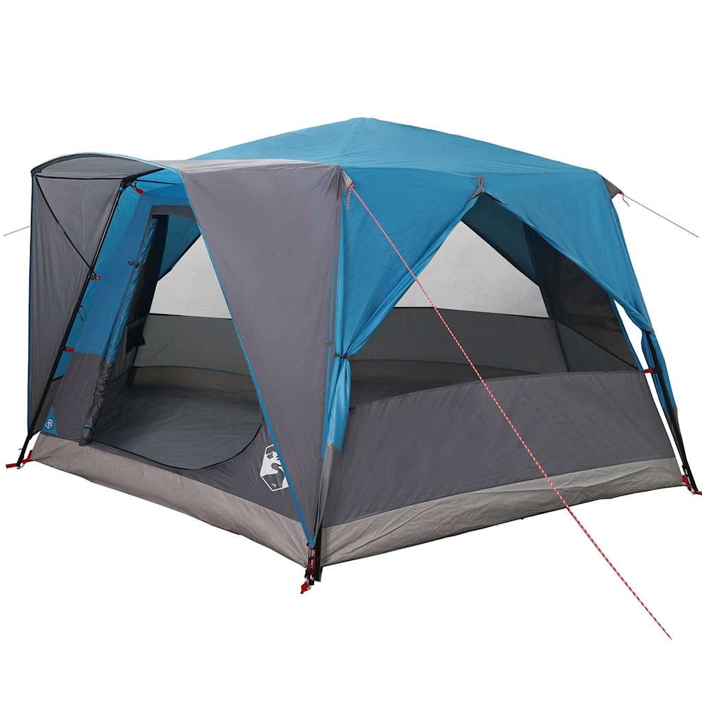 Tenda Vidaxx con tetto e ripostiglio blu 400 x 350 x 212 cm