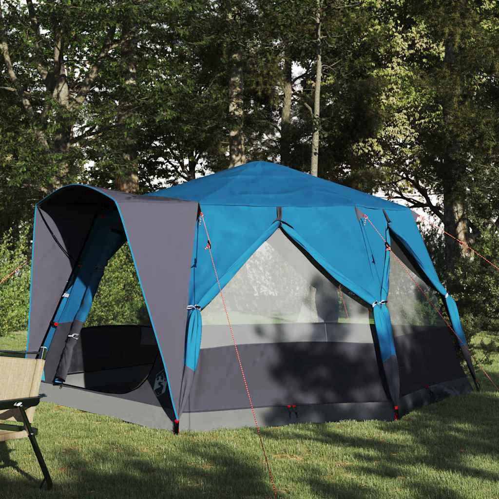 Tenda da casa Vidaxx con tetto blu e grigio 333 x 317 x 194 cm