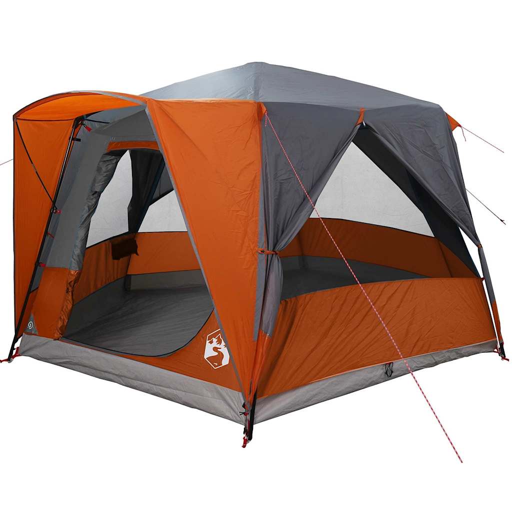 Tienda de campaña vidaxx con techo gris y naranja 333 x 317 x 194 cm