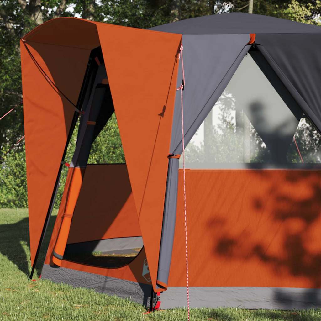 Tenda da casa Vidaxx con tetto grigio e arancione 320 x 320 x 203 cm