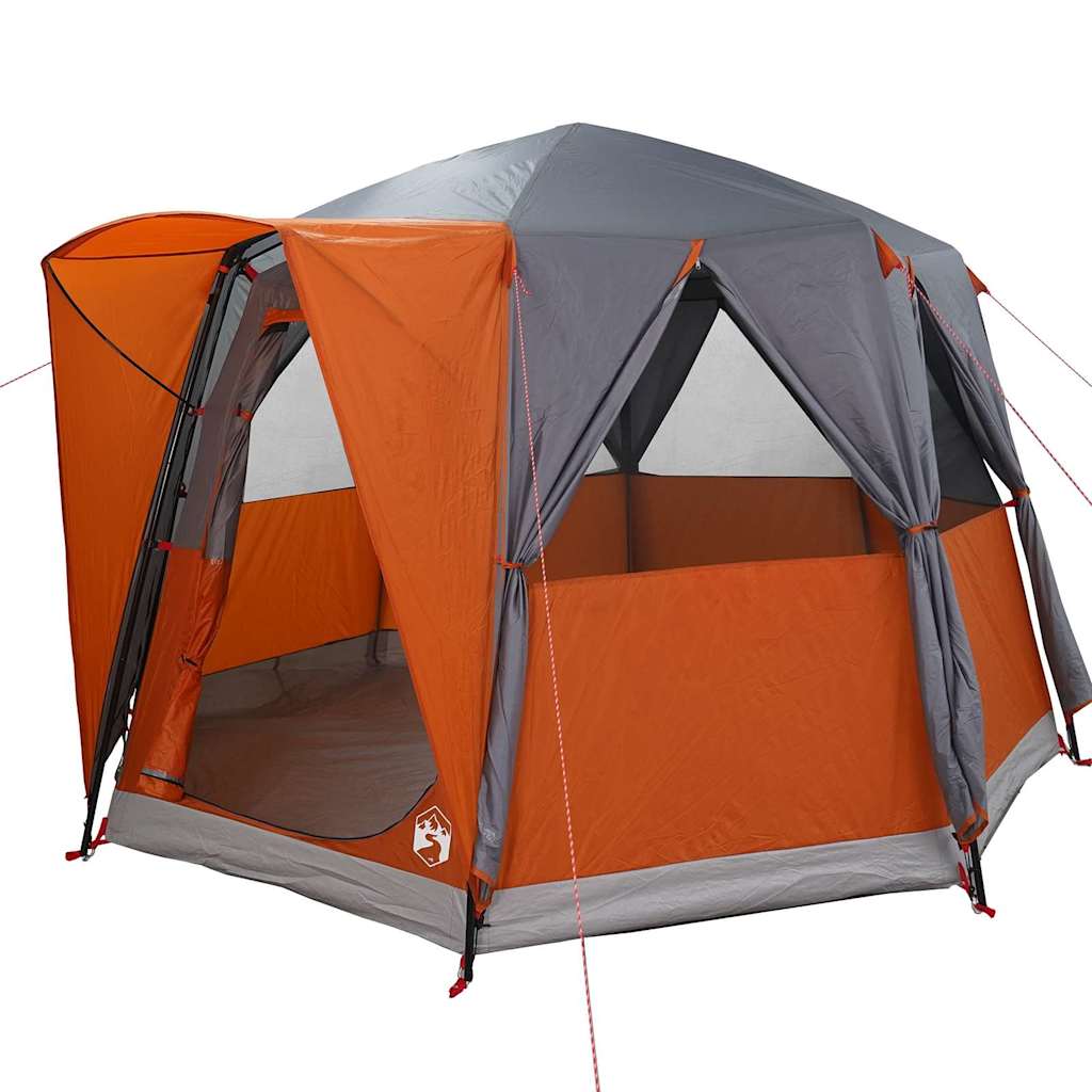 Tenda da casa Vidaxx con tetto grigio e arancione 320 x 320 x 203 cm