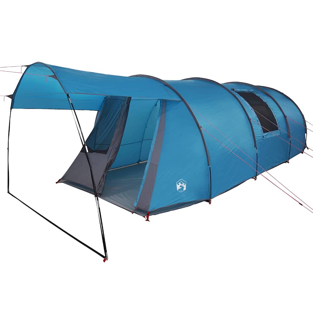 Tenda a tunnel Vidaxx con tetto con ripostiglio blu e grigio 740 x 370 x 220 cm