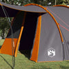 Tienda túnel vidaxx con techo gris y naranja 740 x 370 x 220 cm