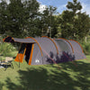 Tienda túnel vidaxx con techo gris y naranja 740 x 370 x 220 cm