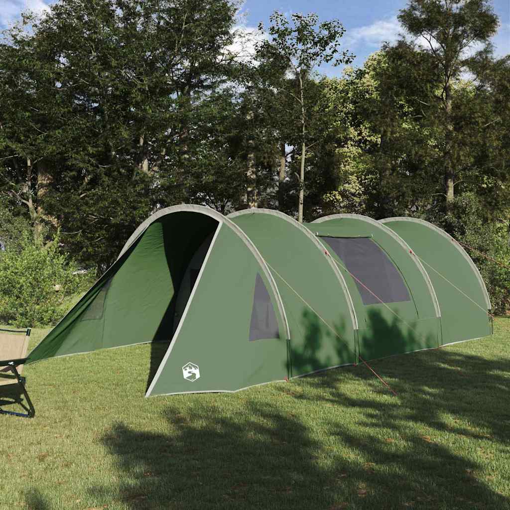 Tenda a tunnel Vidaxx con tetto con ripostiglio verde e bianco 778 x 356 x 210 cm
