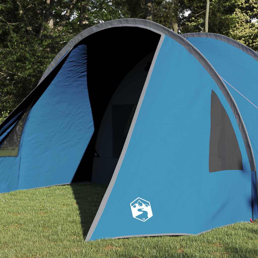 Tienda túnel vidaxx con techo con almacenaje azul y gris 778 x 356 x 210 cm