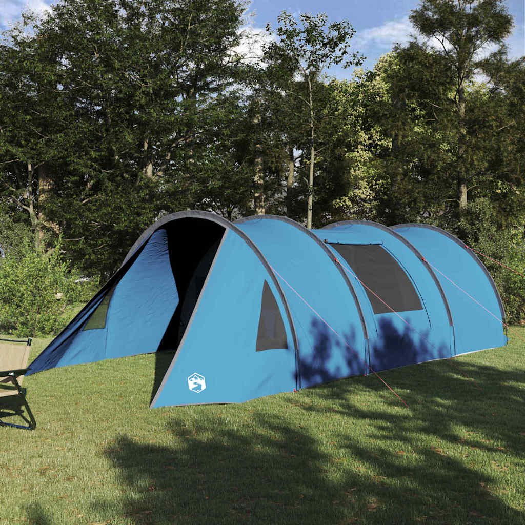 Tienda túnel vidaxx con techo con almacenaje azul y gris 778 x 356 x 210 cm