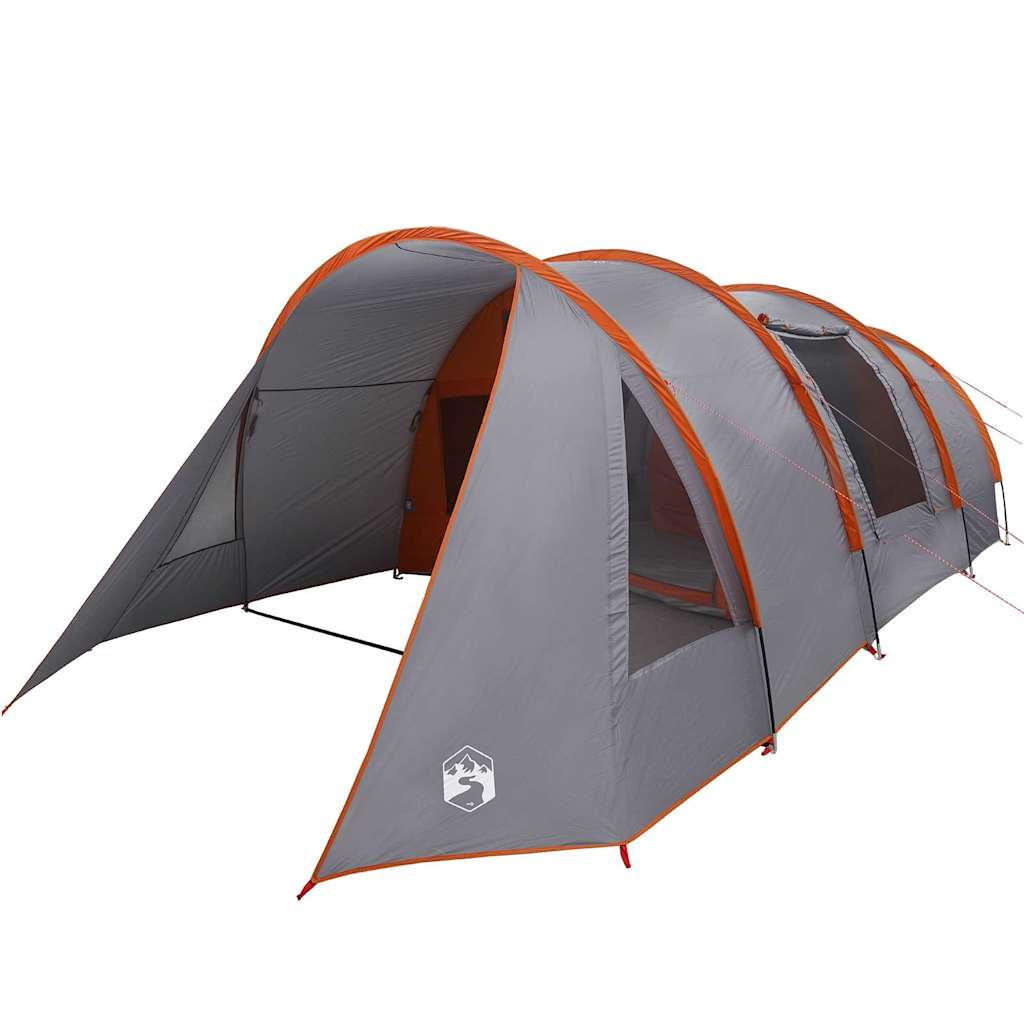 Tienda túnel Vidaxx con techo gris y naranja 778 x 356 x 210 cm