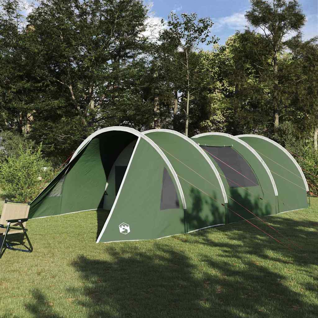 Tenda a tunnel Vidaxx con tetto con ripostiglio verde e bianco 778 x 356 x 210 cm