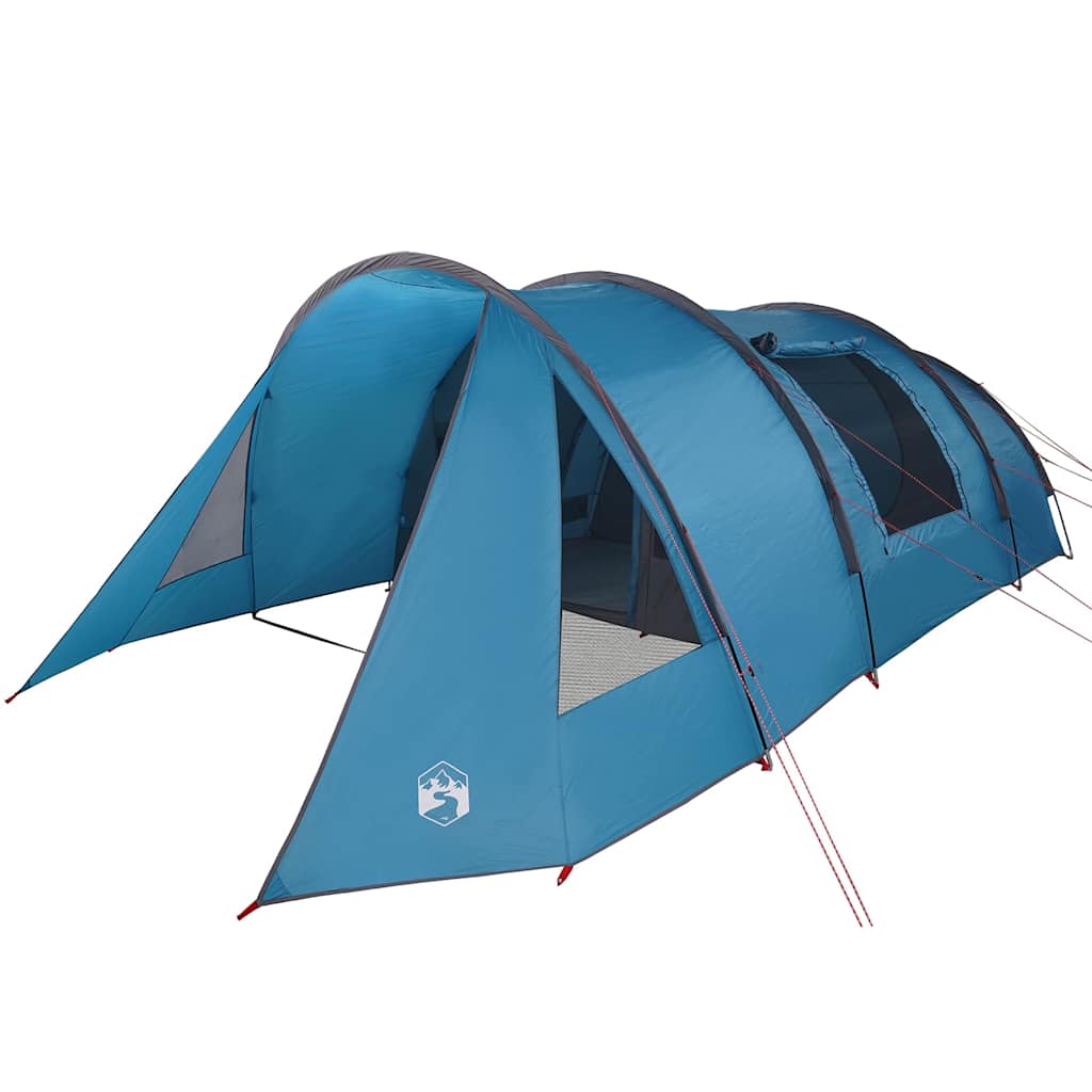 Tenda a tunnel Vidaxx con tetto con ripostiglio blu e grigio 778 x 356 x 210 cm