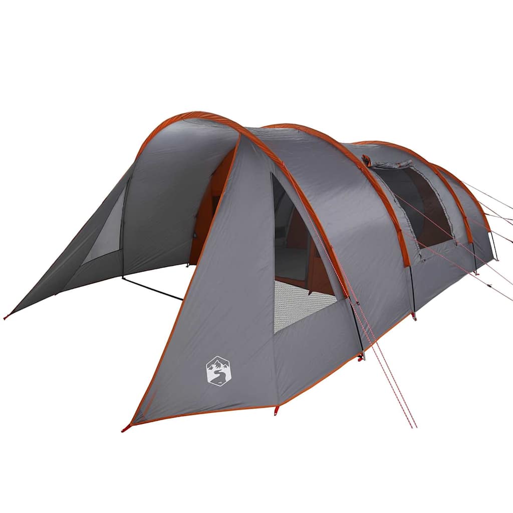 Tienda túnel Vidaxx con techo gris y naranja 778 x 356 x 210 cm