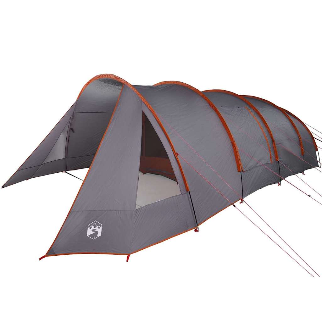Tienda túnel Vidaxx con techo gris y naranja 778 x 356 x 210 cm