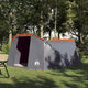 Vidaxl tunneltent met dak grijs en oranje 318 x 275 x 140 cm