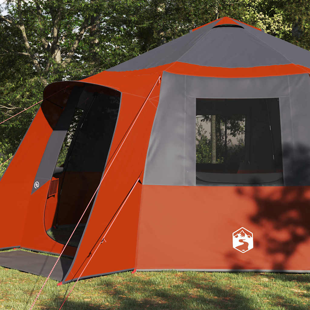 Tienda de campaña vidaxx con techo gris y naranja 500 x 500 x 294 cm