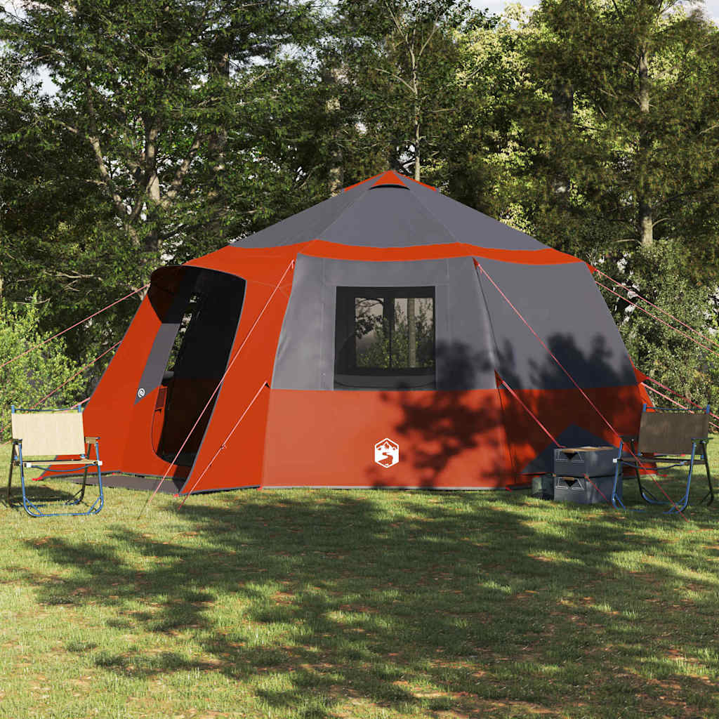 Tienda de campaña vidaxx con techo gris y naranja 500 x 500 x 294 cm