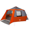 Tenda Vidaxx con tetto grigio e arancione 500 x 500 x 294 cm