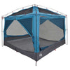 Tienda interior VidaXL con techo con almacenaje azul y gris 300 x 300 x 250 cm