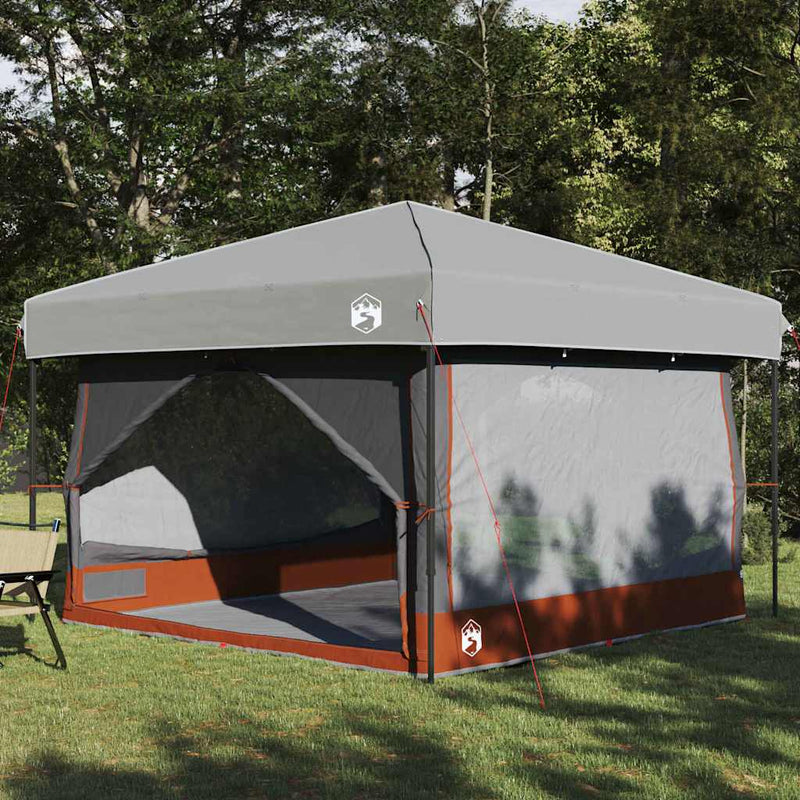 Tienda interior vidaxx con techo gris y naranja 300 x 300 x 250 cm
