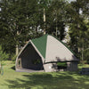 Tienda tipi Vidaxl con techo con almacenaje verde y blanco 490 x 410 x 210 cm