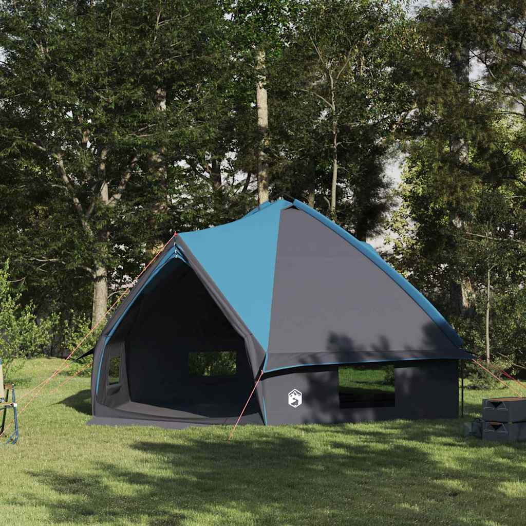 Tienda tipi Vidaxl con techo azul y gris 490 x 410 x 210 cm
