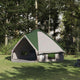 Tenda teepee Vidaxl con tetto e ripostiglio verde e bianco 490 x 410 x 210 cm