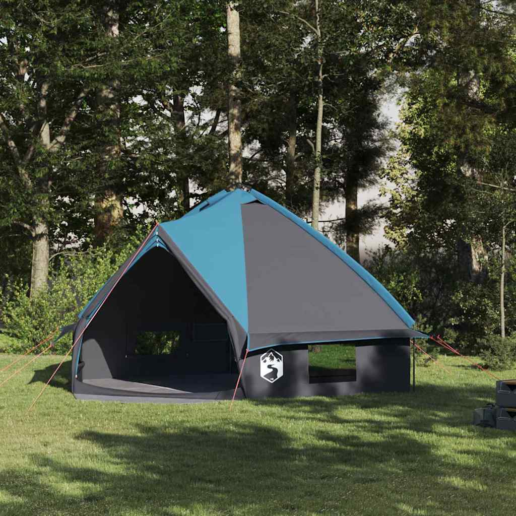 Tenda tipi Vidaxl con tetto blu e grigio 490 x 410 x 210 cm