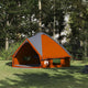 Tenda teepee Vidaxl con tetto grigio e arancione 490 x 410 x 210 cm