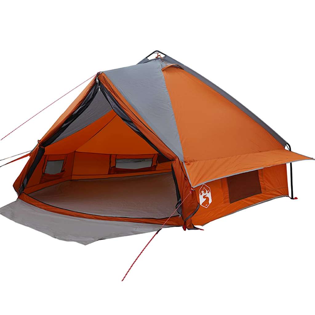 Tenda teepee Vidaxl con tetto grigio e arancione 490 x 410 x 210 cm