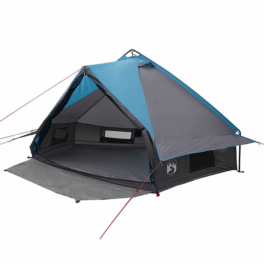 Tenda tipi Vidaxl con tetto blu e grigio 490 x 410 x 210 cm