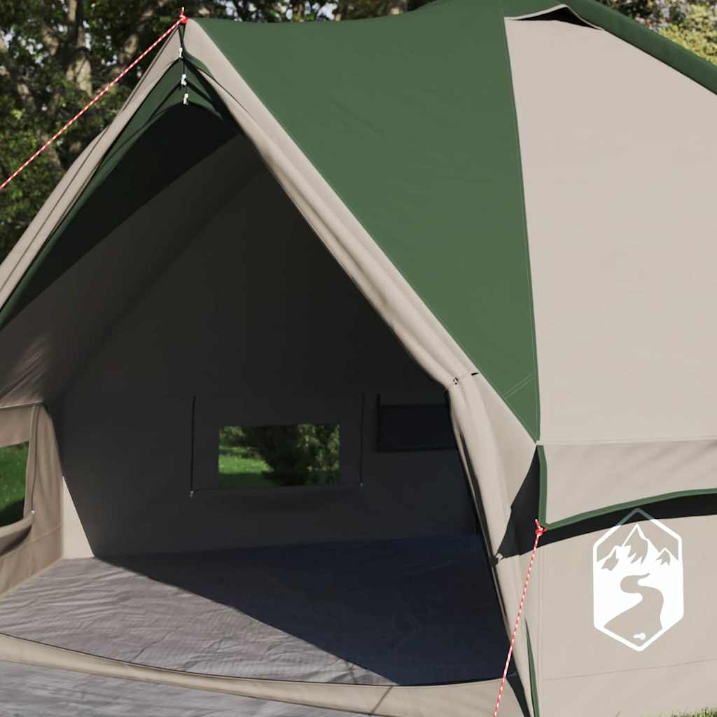 Vidaxl teepee tent met dak groen en grijs 490 x 410 x 210 cm