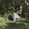 Tienda tipi Vidaxl con techo verde y gris 490 x 410 x 210 cm