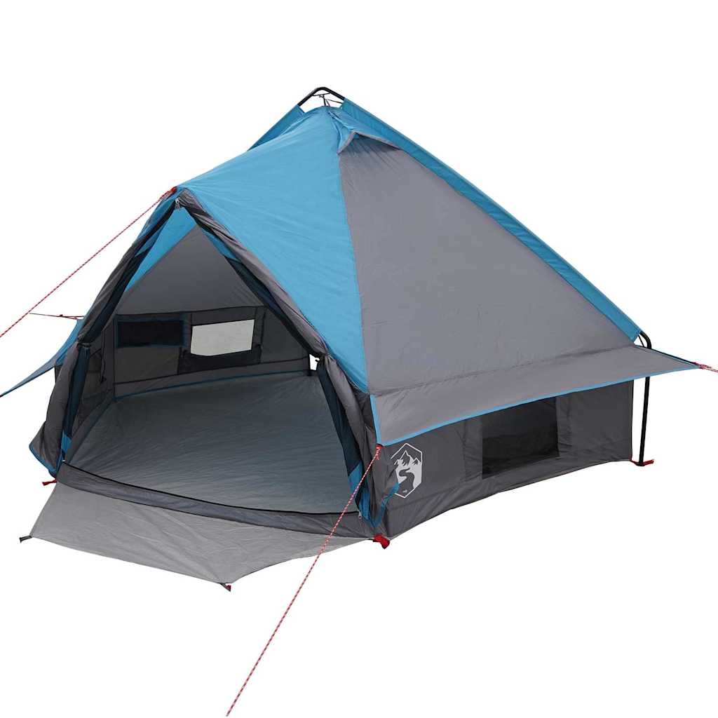 Tenda tipi Vidaxl con tetto blu e grigio 490 x 410 x 210 cm