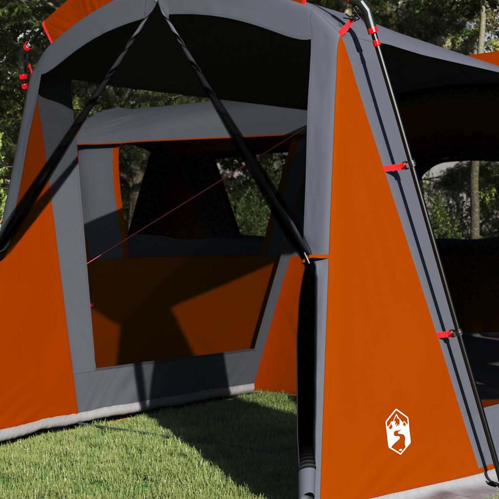 Vidaxl gezinstent met dak grijs en oranje 745 x 700 x 217 cm