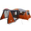 Tenda familiare Vidaxx con tetto grigio e arancione 745 x 700 x 217 cm