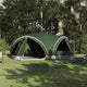 Vidaxl gezinstent met dak met opslag groen en grijs 460 x 430 x 214 cm