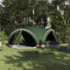 Vidaxl gezinstent met dak met opslag groen en grijs 460 x 430 x 214 cm