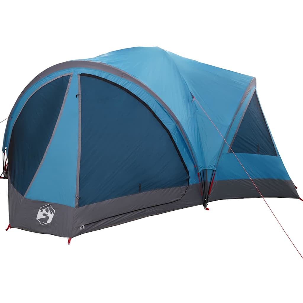 Tenda familiare Vidaxx con tetto con ripostiglio blu e grigio 460 x 430 x 214 cm