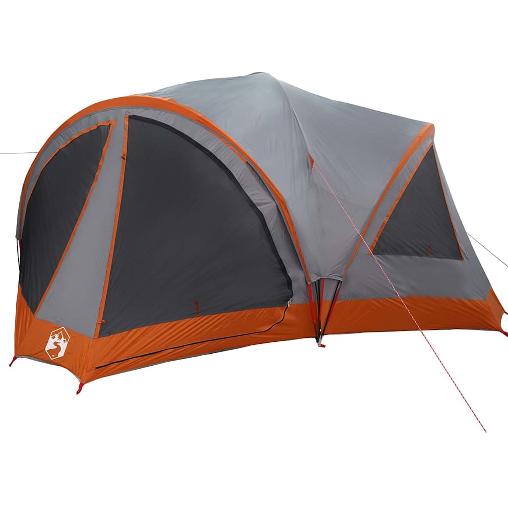 Tenda familiare Vidaxx con tetto grigio e arancione 460 x 430 x 214 cm