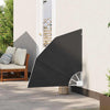 Vidaxxl protección visual para balcón antracita 115 x 115 cm poliéster