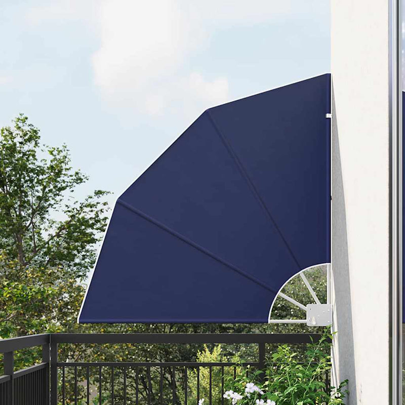 VidaXL mampara de privacidad para balcón azul marino 115 x 115 cm poliéster