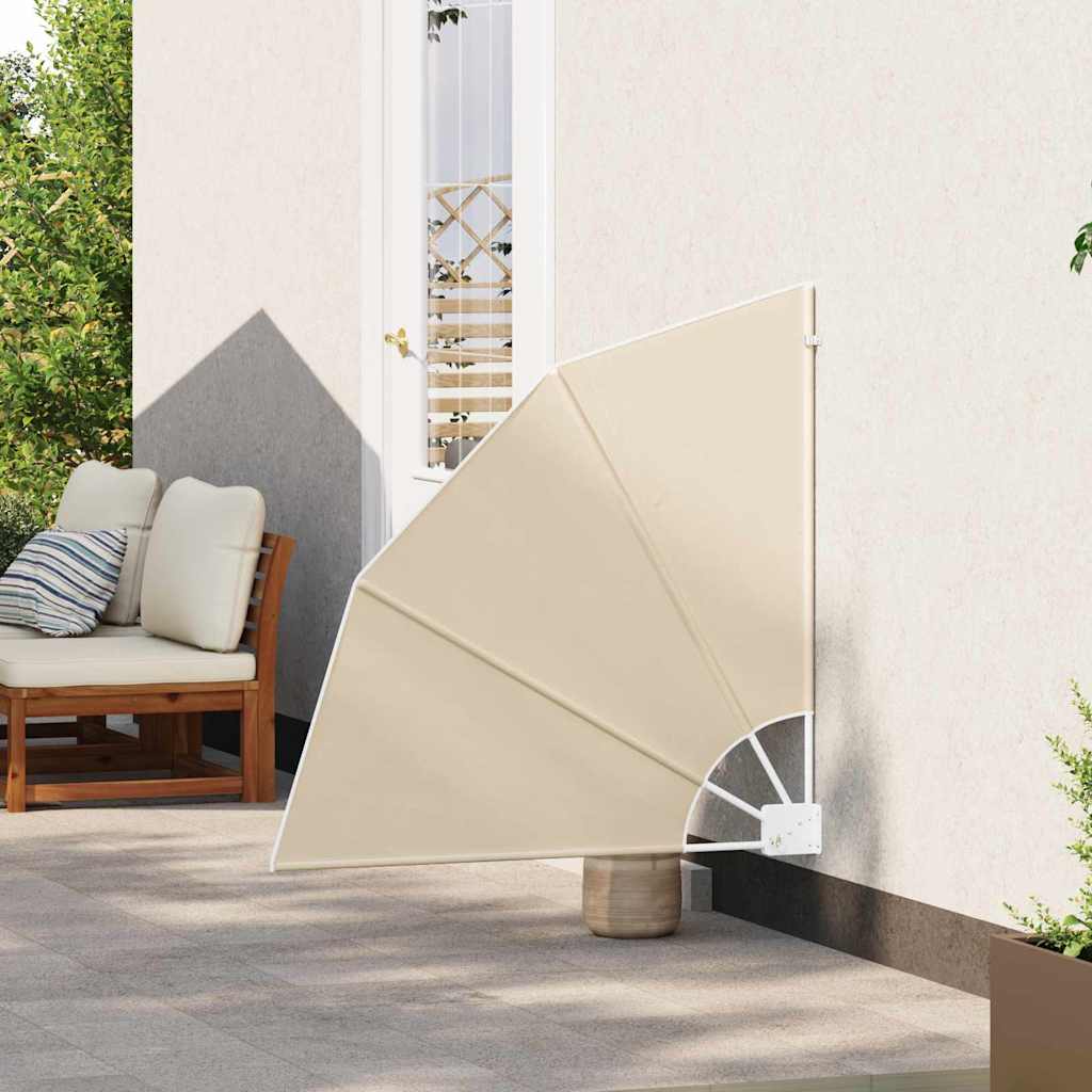 Vidaxxl balcony privacy screen beige 115 x 115 cm polyester